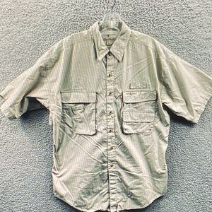 Men's Casual Button Down Shirt in Gray